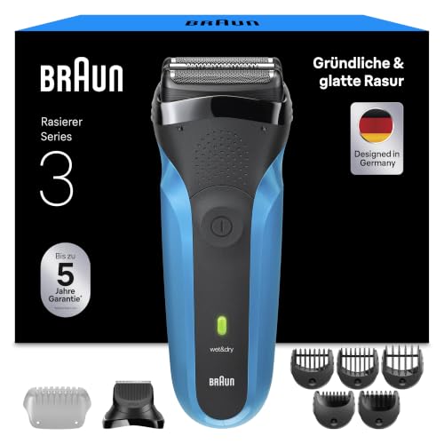 Rasierer Herren Elektrisch Series 3, Rasierapparat, 310BT, Blau