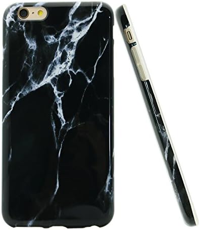 iPhone 6/6s plus Case ATNG Slim Soft Smooth TPU Flexible Shockproof Anti-Scratch Anti-Fingerprint Back Case for iPhone 6 / 6s plus [5.5 inch Display] Shell Full Protection(black marble)