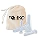 Ozziko Anti-Aging Facial Cupping Therapy Set - 4 Silicone Suction Cups. Cleansing Massager Kit for Wrinkles, Fine Lines, Eyes, Puffiness, Scars. Facial Cleansing Set for Tighter and Stronger Skin.