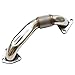 Bolt On Passenger Side Up-Pipe w/ Gaskets Fit For LB7 LLY LBZ LMM LML 6.6L Sliver