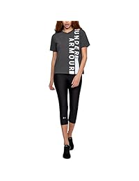 Under Armour Girlfriend Wordmark Crew - Camiseta de manga corta para mujer
