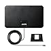 ANTV 25 Miles Indoor HDTV Antenna with 10ft High Performance Coaxial Cable, Ultra-Thin Antenna