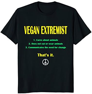 Vegan Extremist with Peace Sign