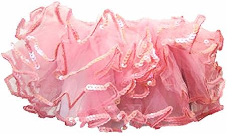 CHUBBY FOOTIQUE Baby Girl's Layered Sequin Tutu Size M Light Pink