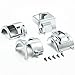 Krator Chrome Handlebar Switch Housing Cover Kit Compatible with Honda 2002-2007 Honda VTX 1800 Models C/R/S/F/N Custom, CSH005