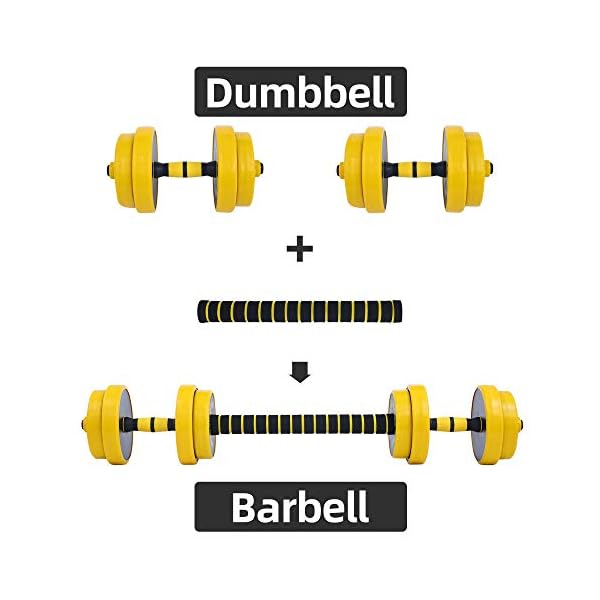 Nice C Weights, Dumbbell Set, Kettlebells, Adjustable Dumbbells, Barbell Weight Set, 20-40-50-70LB 3-in-1 set, Non-Slip, All-purpose - Image 3