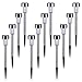 Shade&Beyond Solar Path Lights Outdoor Garden Decorative Led Lights Landscape Lighting Pathway Lights Waterproof White for Yard Lawn Patio Stainless Steel-12 Pack