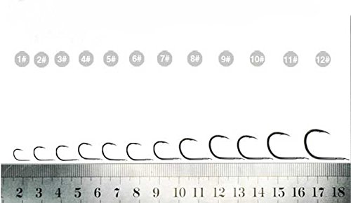 Eforstore 100 Pcs Extra Strong Stainless Steel Fishing Hooks With Sharp Circle Hooks -10 Sizes Available (X#4)