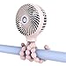WiHoo Stroller Fan Clip On Portable Personal Fan Battery Operated Fan Rechargeable Car Seat Fan Mini Small USB Fan Baby Stroller Cooling Fans for Stroller Accessories Office Outdoor Household(Pink)