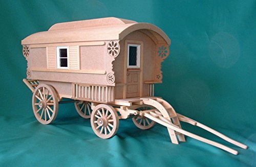 McQueenie Miniatures Gypsy Caravan Kit 1/12 Scale by McQueenie Miniatures