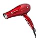 JINRI Hair Dryer 1875W Professional Blow Dryer Negative Ionic Ceramic Dryer 2 Speed and 3 Heat Settings and Cool Shut Button Red