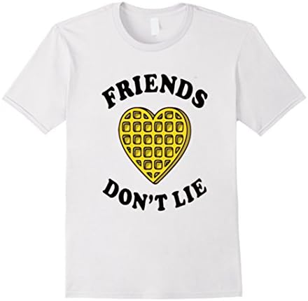Mens Friends Don't Lie T-Shirt eleven waffles 3XL White