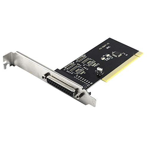GODSHARK PCI to DB25 LPT Parallel Port Expansion Card with Low Profile Bracket, PCI Parallel Port Converter Adapter Controller for Desktop PC Printer