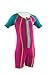 One Piece Wetsuit Girl Pink/Turquoise