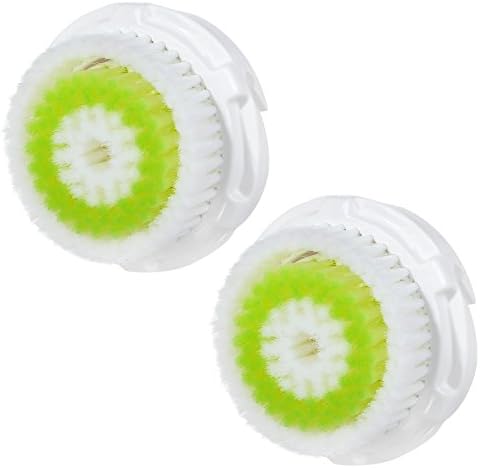 LUX Beauty Replacement Brush Heads -2-Pack -For Acne Prone Skin - Compatible with Mia, Mia 2, Mia 3 (Aria), Pro, PLUS, SMART Profile, Alpha Fit, Plus, Sonic Radiance
