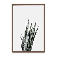 Framed Canvas Wall Art Green Leaves Canvas Prints Home Artwork Decoration for Living Room,Bedroom - 16x24 inches