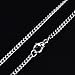 Outus 33 Feet Silver Plated 2mm Curb Chain Necklace Bulk Cable Chain Necklace with 20 Lobster Clasps and 30 Jump Rings for Jewelry Making