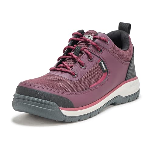 Bogs Womens Shale Low CT ESD Composite Toe Shoe, Plum, Size 12