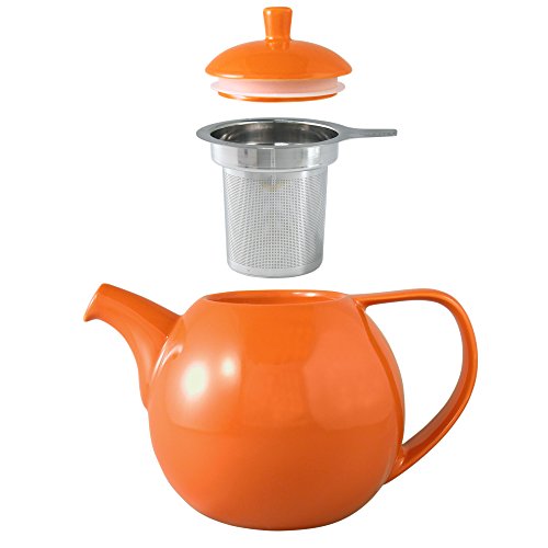 FORLIFE Curve Teapot with Infuser, 45Ounce, Carrot Pricepulse