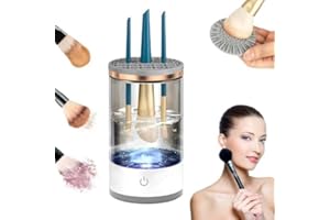 SPECIALISTTRIAN Electric Makeup Brush Cleaner - Efficient Electric Makeup Brush Cleaner Machine for Thorough Brush Cleaning, Ideal for Makeup Artists & Enthusiasts