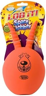Good Boy Space Lobber Dog Toy Clear Squeaky Throw Ergonomic Handles view 1