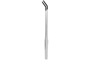 1Pcs10.6” Stainless Steel Reptile Feeding Tongs with Rubber Tip, Tweezers for Aquarium, Terrarium, and Feeder Tools for Beard