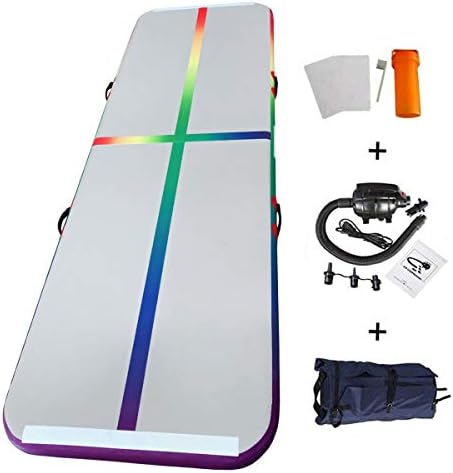 EZ GLAM 10ft/13ft/16ft/20ft/27ft Gymnastics Air Track Air Floor Inflatable Tumbling Mat Electric Air Pump Gymnastics Inflatable Air Track