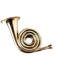 Musical Instruments: Silver Spiral Bugle Hunting Horn French Horn Style. Fantastic Acoustics. Bb - superbrass.com