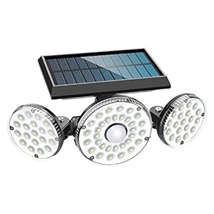 MPJ Zonnelampen voor buiten, 70 leds, buitenverlichting met bewegingsmelder, IP65 waterdicht, 120 graden…
