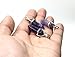 ALEXCRAFT Wholesale Natural Amethyst Crystal Pendant 10 PCS Hexagonal Healing Reiki Quartz Stones Bulk for Jewelry Making