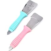 YAFIYGI 2Pcs Ice Scraper for Freezer Magical Defrosting Remover Frozen Pipe Frost Removal Device Cone-Shaped Flexible Defroster Wands Cooling Food Scrape Tool Small Wide Handheld Metal