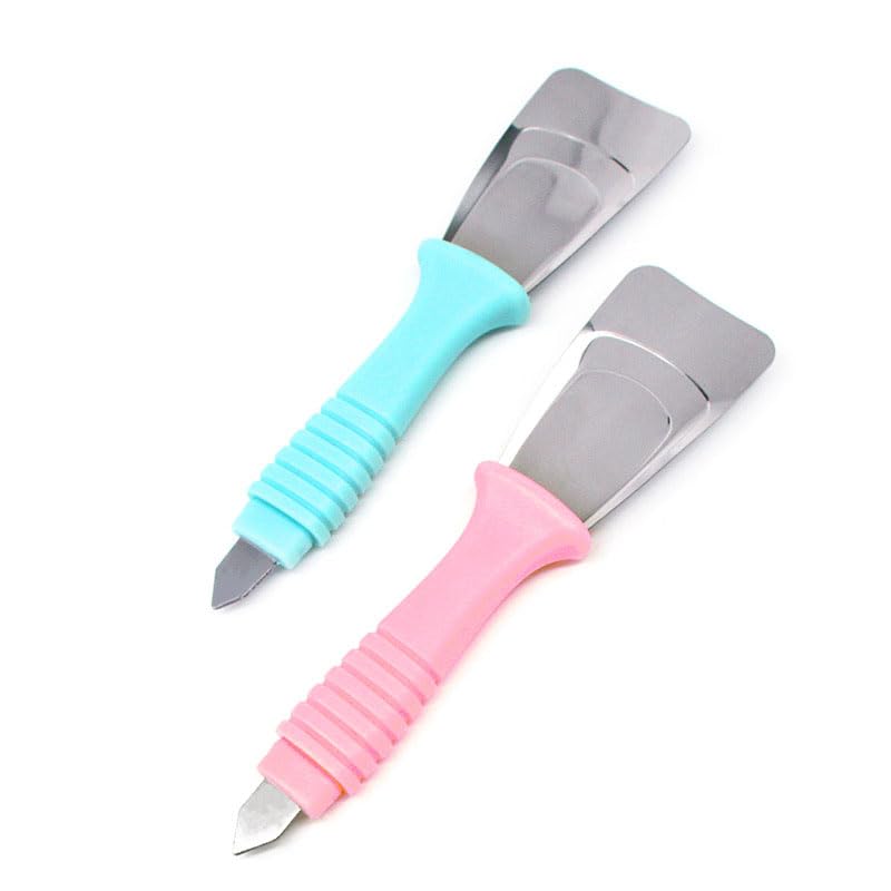 Photo 1 of YAFIYGI 2Pcs Ice Scraper for Freezer Magical Defrosting Remover Frozen Pipe Frost Removal Device Cone-Shaped Flexible Defroster Wands Cooling Food Scrape Tool Small Wide Handheld Metal