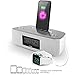 iHome iDL44 Lightning Dock Dual Clock Radio with USB Charge/Play for iPhone 5/5S & 6/6Plus & All iPad Models with Lightning Connector - Newest Model OPEN BOX