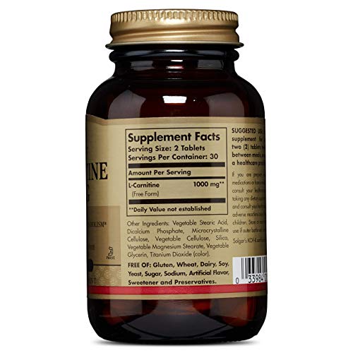 Solgar, L-Carnitine 500 mg 60 Tablets - //medicalbooks.filipinodoctors.org