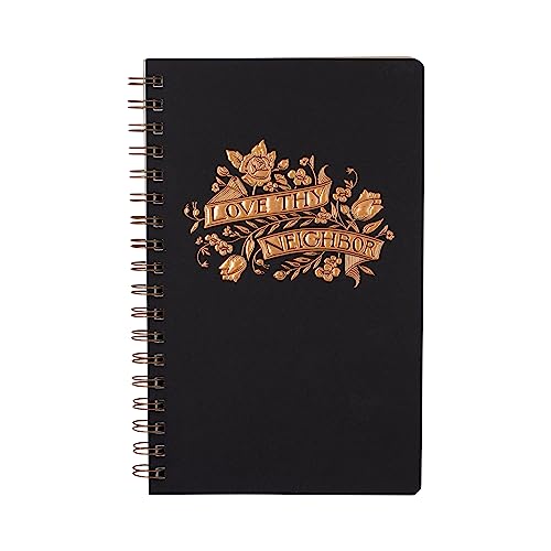 Fringe Studio Signature Paperback Spiral Journal, "NEIGHBOR", 6" x 9.5", 160 pa…