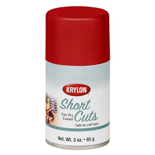 Krylon KSCS033 Short Cuts Aerosol Spray Paint, 3-Ounce, Red Pepper