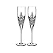 Love Forever Crystal Champagne Flute (Set of 2), 5 fluid ounces