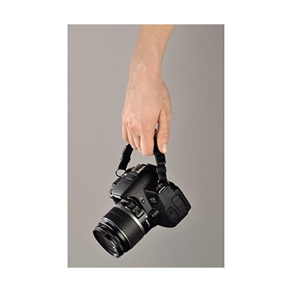 Hama Kameragurt Neopren, längenverstellbar (90 - 130 cm) mit integrierter Handschlaufe, schwarz – Bild 5