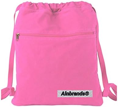 14 oz. Pigment-Dyed Canvas Cinch Sack by ALNBRANDS (Flamango)