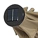 Best Choice Products 10ft Solar LED Market Patio Umbrella w/USB Charger, Detachable Portable Power Bank, Weather-Resistant Canopy, Easy Crank, Tilt Adjustment - Tan