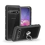 meritcase Waterproof Case for Samsung Galaxy S10+ Plus, Built in Screen Protector and Kickstand Heavy Duty Clear Shockproof Dustproof Protective Phone Case for Samsung Galaxy S10 Plus (6.4inch)