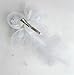 Coolr Fascinators Hair Clip Headband Feather Flower Veil Wedding Headwear Bridal 1920s Headpiece, A White, One Size