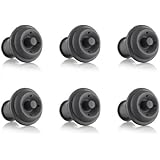 Vacu Vin Wine Saver Vacuum Stoppers, Set of 6 - Grey