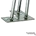 28 Inch Hairpin Legs 1/2 Inch Thick Heave Duty - RAW Steel - Leg Protectors, Screws, Set of 4 – Easy to Install - Metal Legs - Desk Legs - Furniture Legs - Mid Century Modern by Homeland Hardware