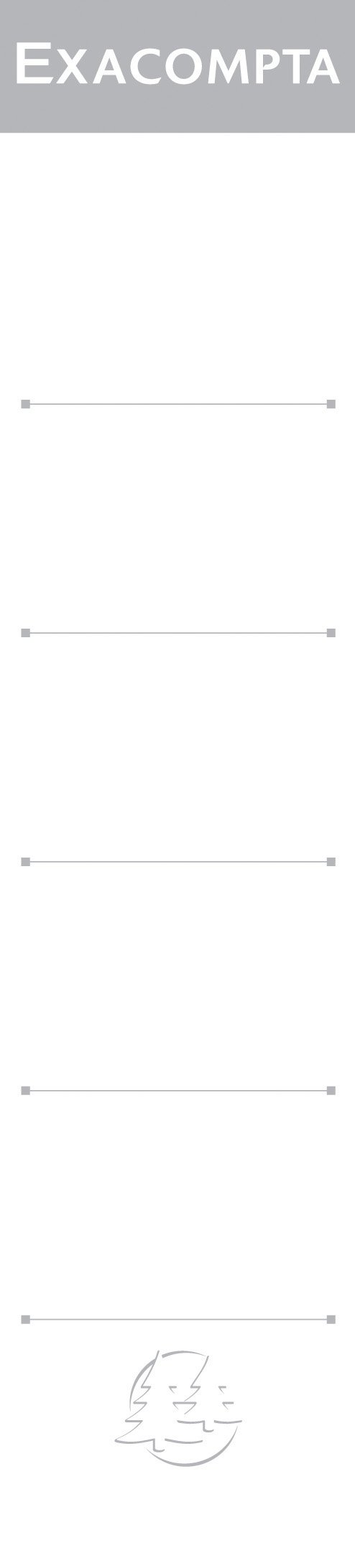 Exacompta - Ref 535E - Spine Labels for Lever Arch Files (Pack of 10) - 185mm Height, Suitable For Files With A 50mm Spine, Self-Adhesive Labels - White