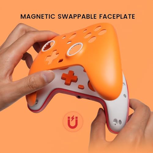 GameSir G7 SE Controle com Fio para PC, Xbox One, Xbox Series X|S, Gamepad para Jogos Plug and Play (Laranja)