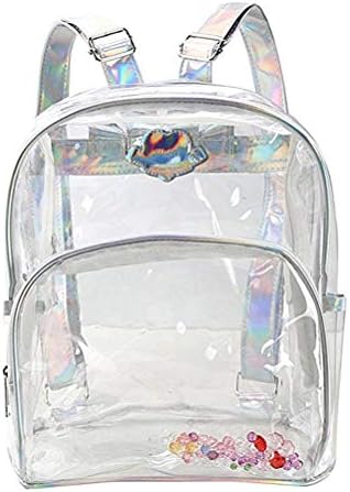 Jesdo Holographic Clear Backpack for School, Security, Stadiums