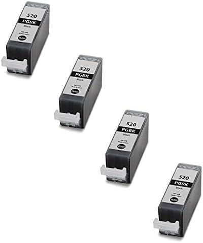 PRESTIGE CARTRIDGE PGI-520 Black Ink Cartridge 4 Pack for Canon Pixma MP MX IP