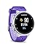 ZSZCXD Soft Silicone Replacement Watch Band for Garmin Forerunner 230/235 / 220/620 / 630/735 Smart Watch (03 Lavender & White)