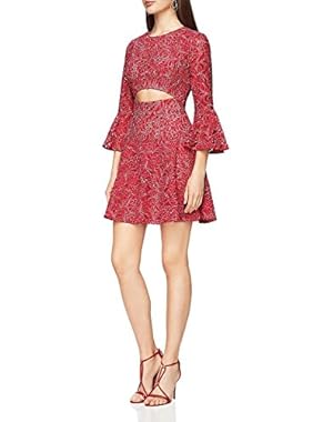 BCBG Max Azria Womens Marybeth Lace Overlay Cut-Out Casual Dress